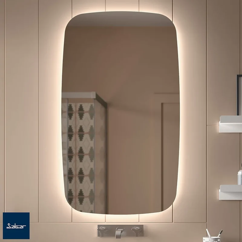 Mueble de Baño Suspendido con Lavabo y 2 Cajones Salgar Uniiq 60 cm