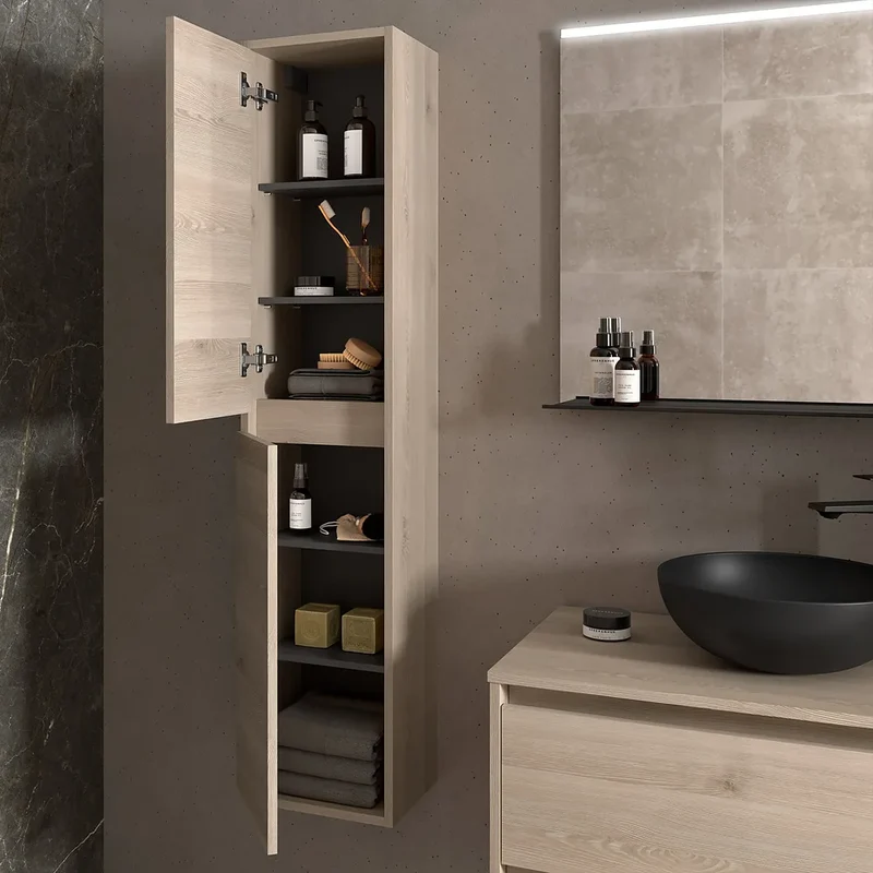 Mueble de Baño con Puertas Salgar Noja 90 cm Roble Natural