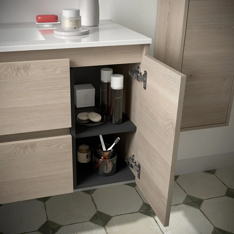 Mueble de Baño con Puertas Salgar Noja 90 cm Roble Natural