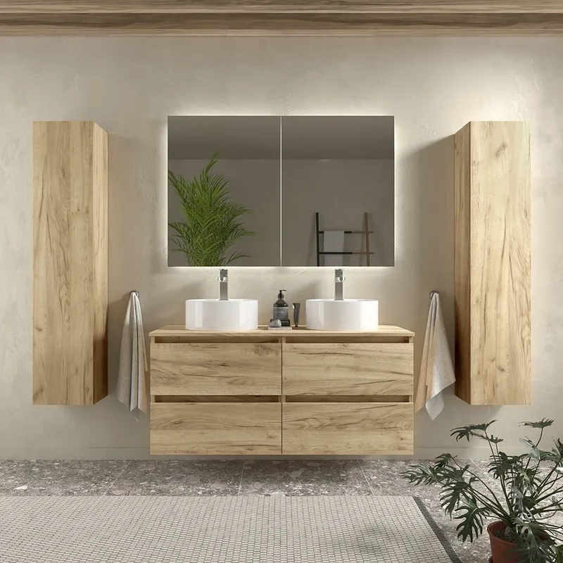 Mueble de Baño Lavabo sobre Encimera Salgar Bequia 80 cm