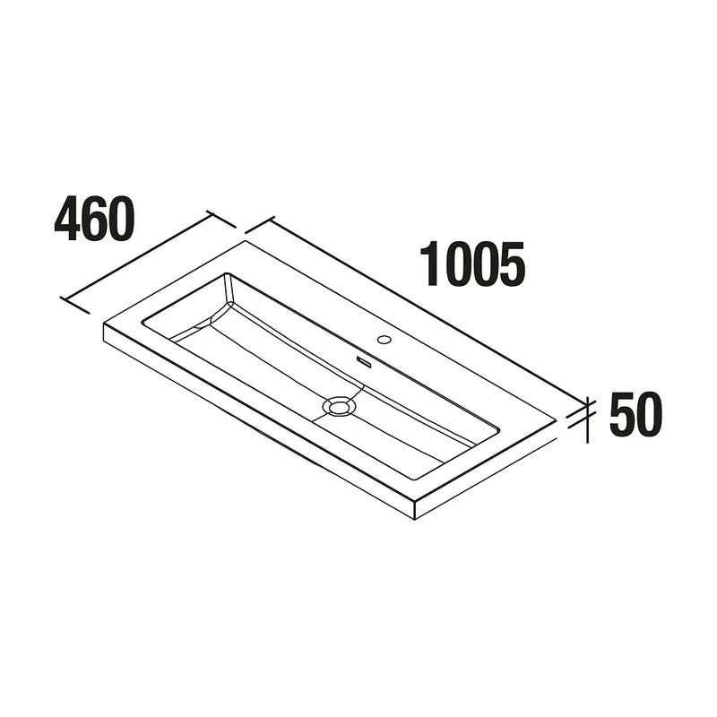 Mueble de Baño con Lavabo y 3 Cajones Salgar Spirit 100 cm Roble Natural