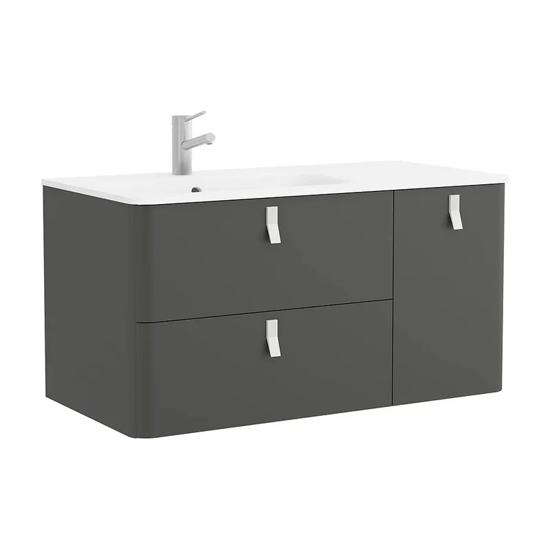 Mueble de Baño con Lavabo Salgar Uniiq 120 cm Gris Antracita