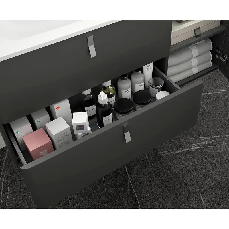 Mueble de Baño con Lavabo Salgar Uniiq 120 cm Gris Antracita