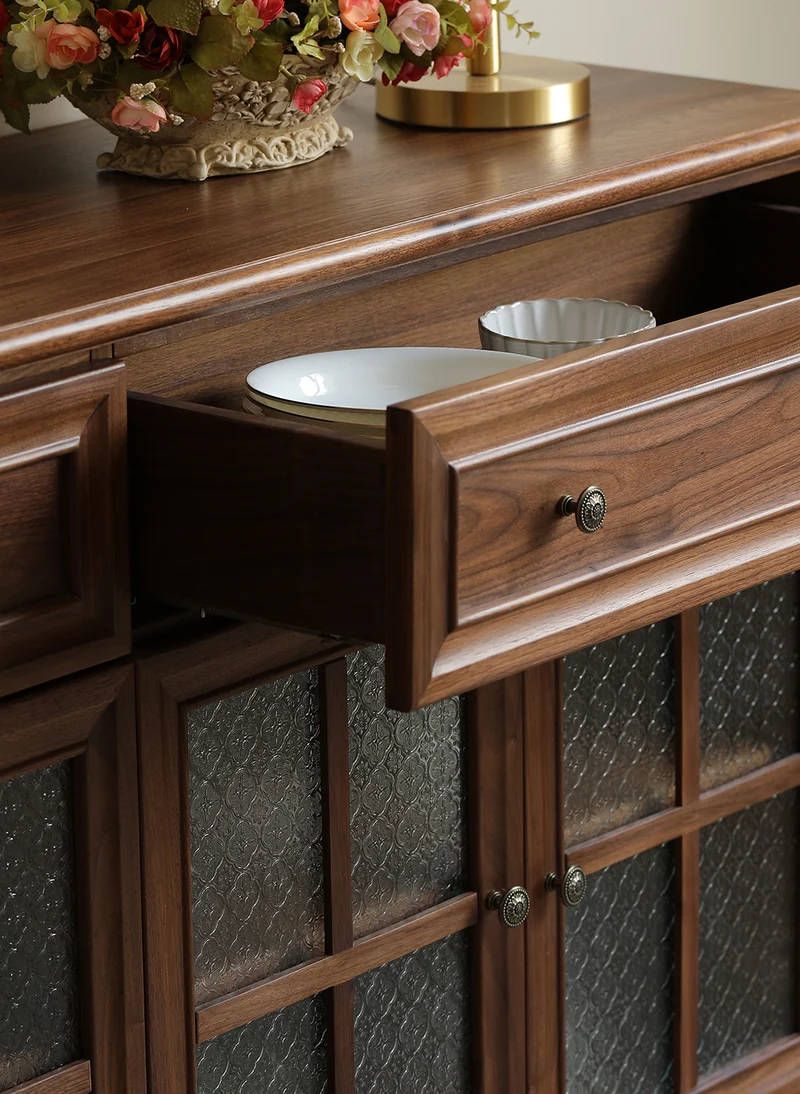 Charming Cedar Solid Black Walnut Wood Buffet