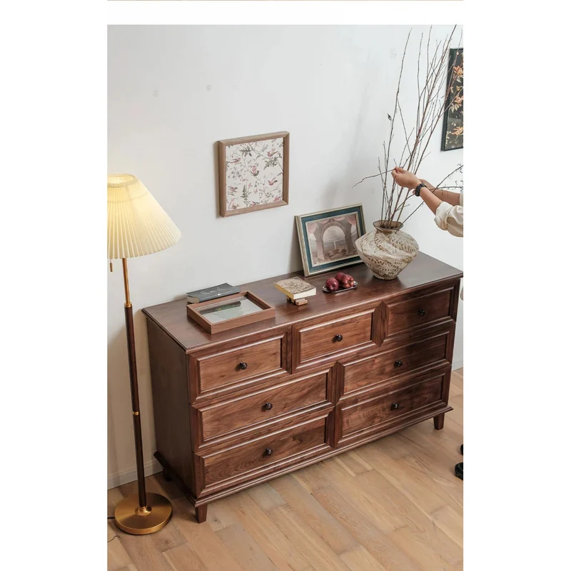 Solid Black Walnut Wood Serenity Chest