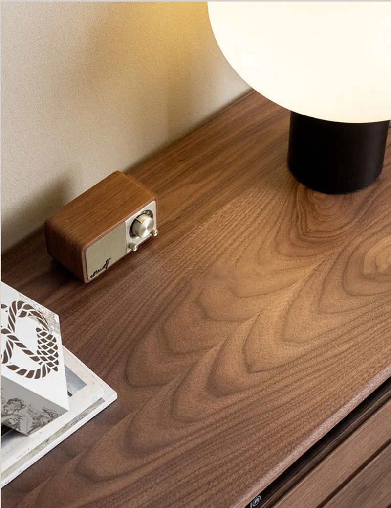 Artisan Crafted Black Walnut Wood Sideboard