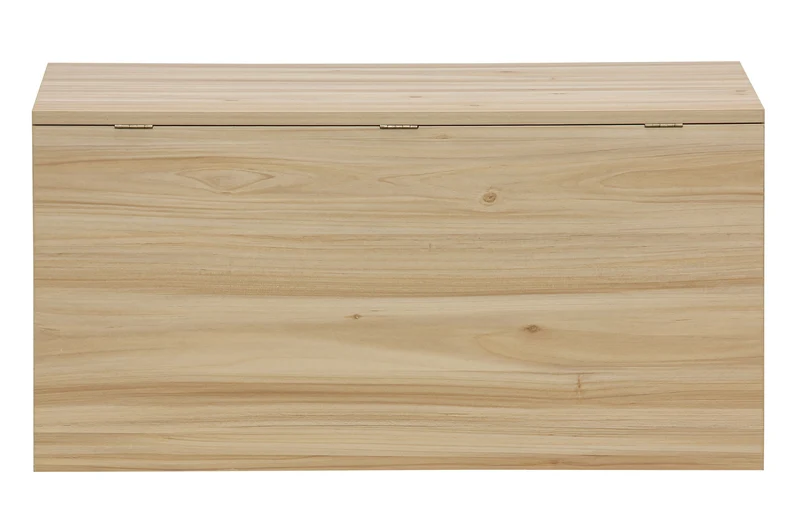 Baul Decor 80x40 cm con color madera de Pino y Rattan