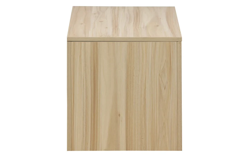 Baul Decor 80x40 cm con color madera de Pino y Rattan