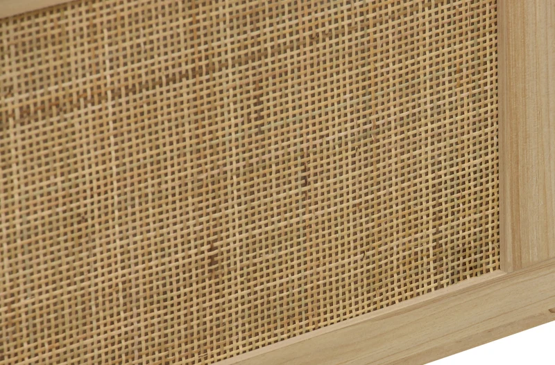 Baul Decor 80x40 cm con color madera de Pino y Rattan
