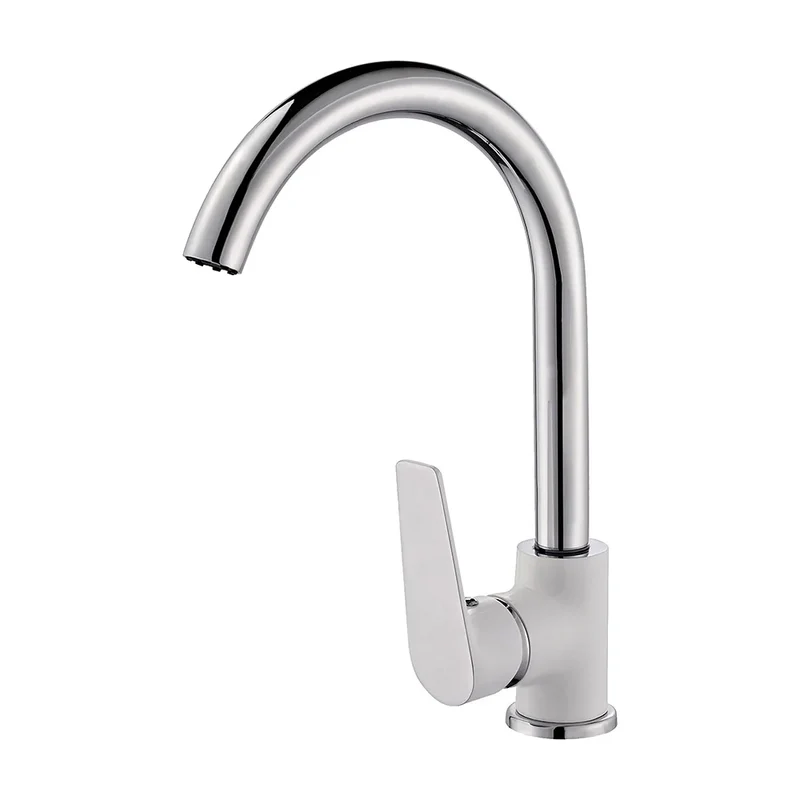 Grifo de Cocina Monomando Crono Fossil Natura Blanco Mate