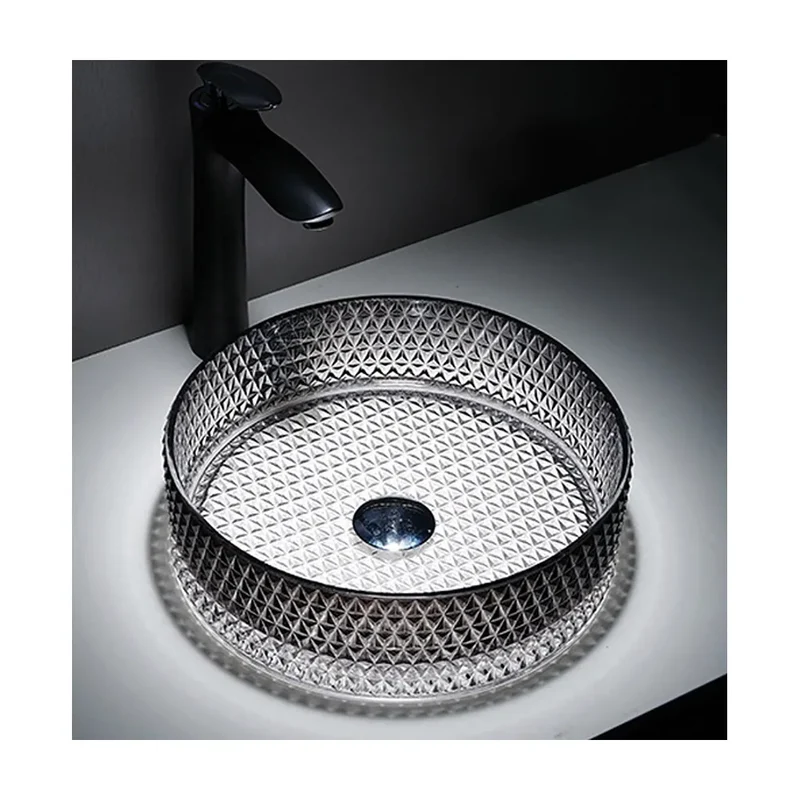 Lavabo Sobre Encimera Queen Fossil Natura Negro