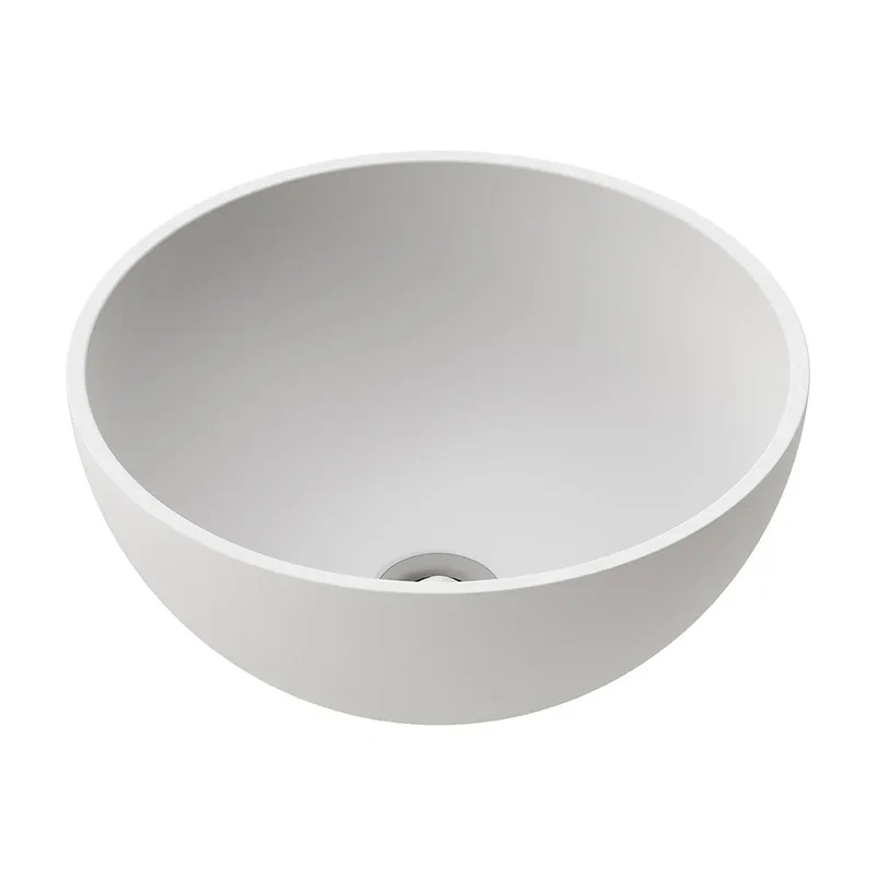 Lavabo Sobre Encimera Lush Fossil Natura Blanco Mate