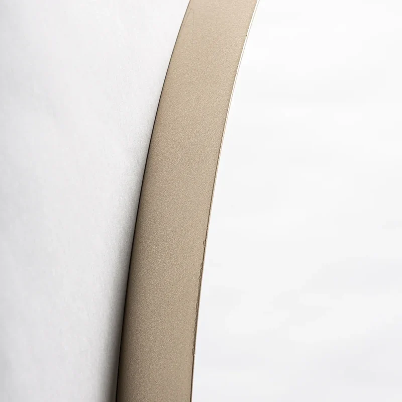 Espejo de pared redondo de hierro dorado Ø 90cm – Moderno – NURIA