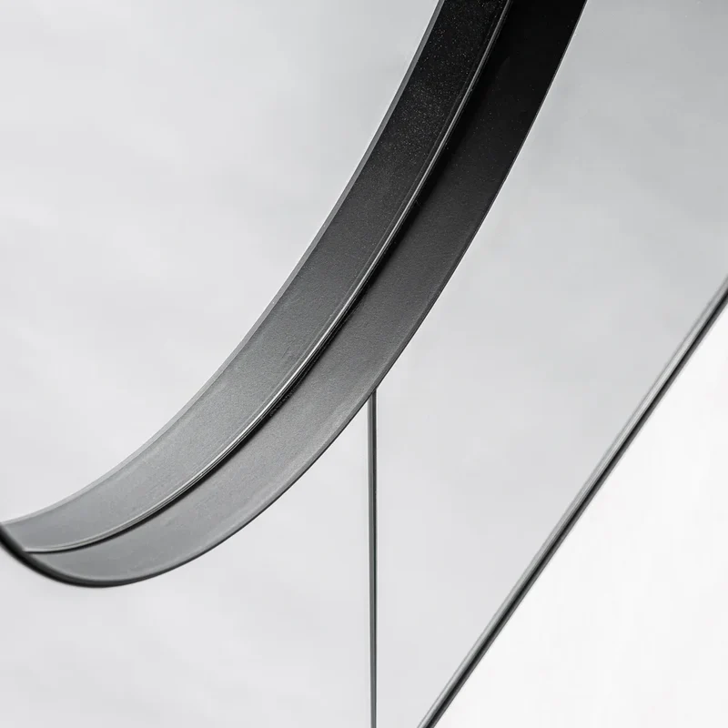 Espejo art déco en hierro negro (61x91 cm) Ferdi
