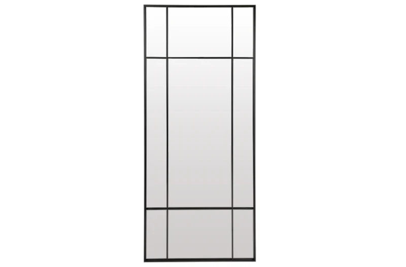 Espejo Rectangular Tipo Ventana Orlando 70 X 170 Cm con marco negro