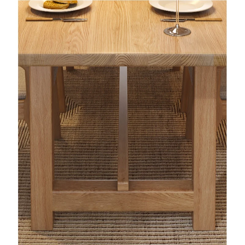Heritage Solid Oak Wood Dining Table