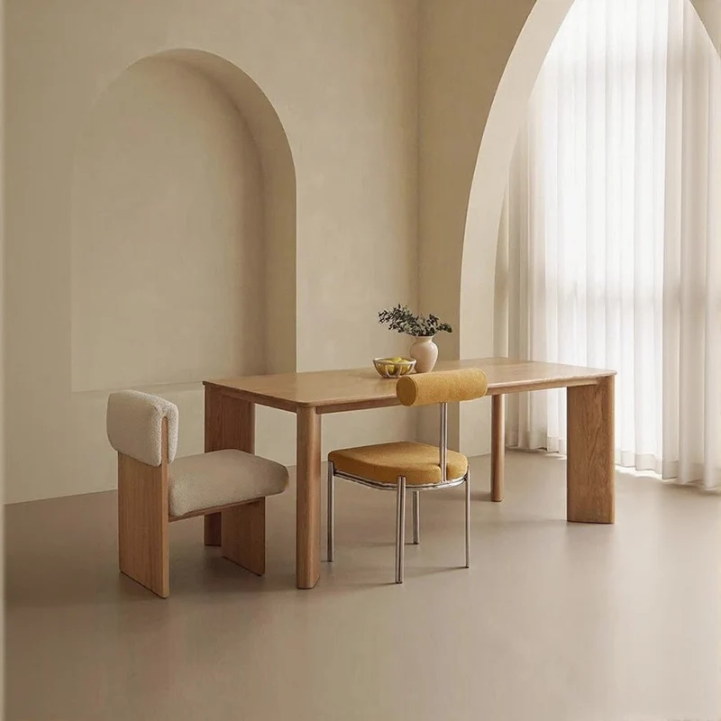 Vivid Modern Solid Oak Wood Table