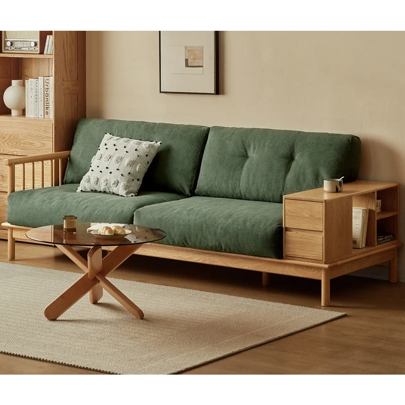 Seraph Solid Oak Wood Sofa
