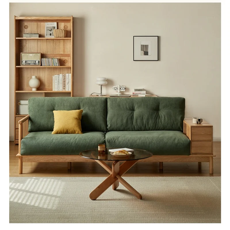Seraph Solid Oak Wood Sofa