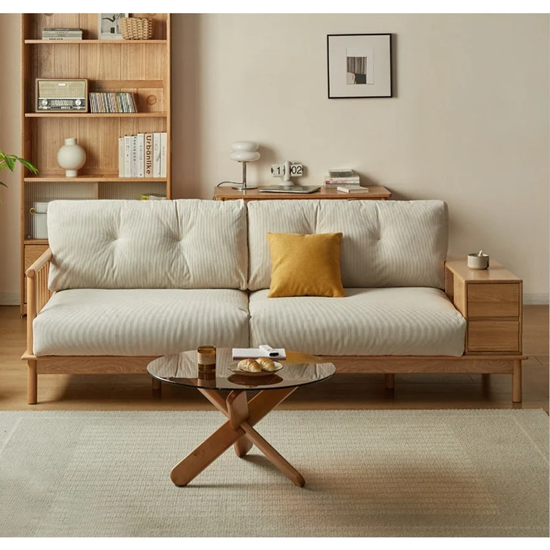 Seraph Solid Oak Wood Sofa