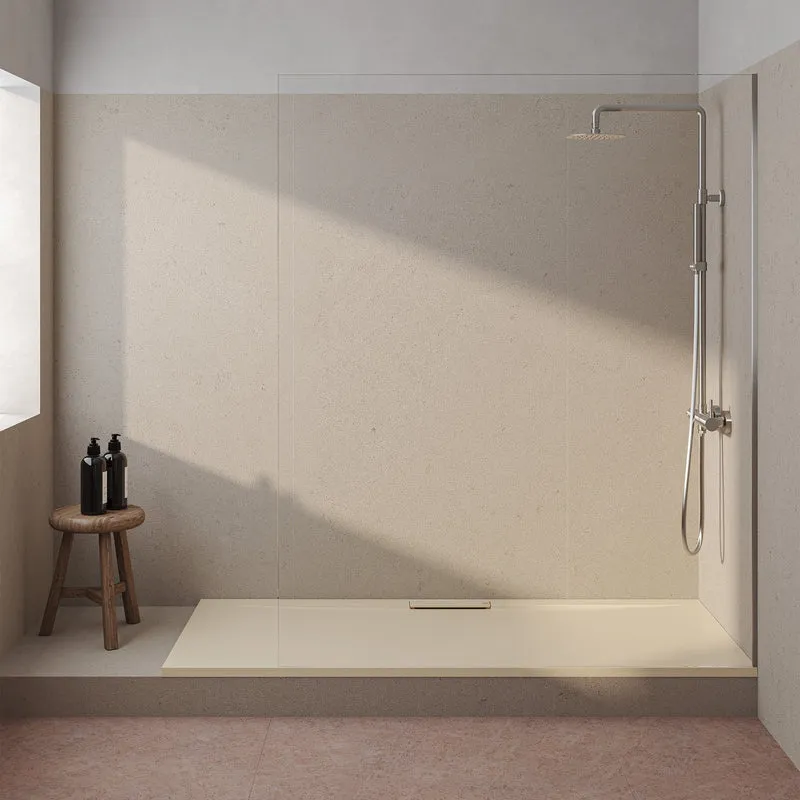 Plato de ducha de resina MEERA de Baños 10, textura stone a medida