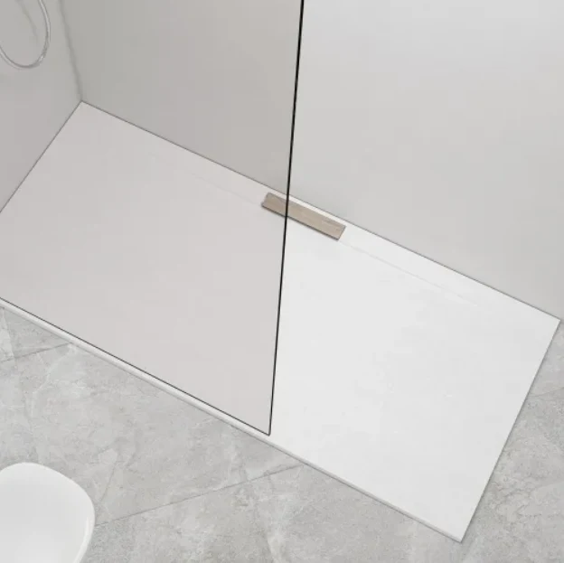Plato de ducha de resina MEERA de Baños 10, textura stone a medida