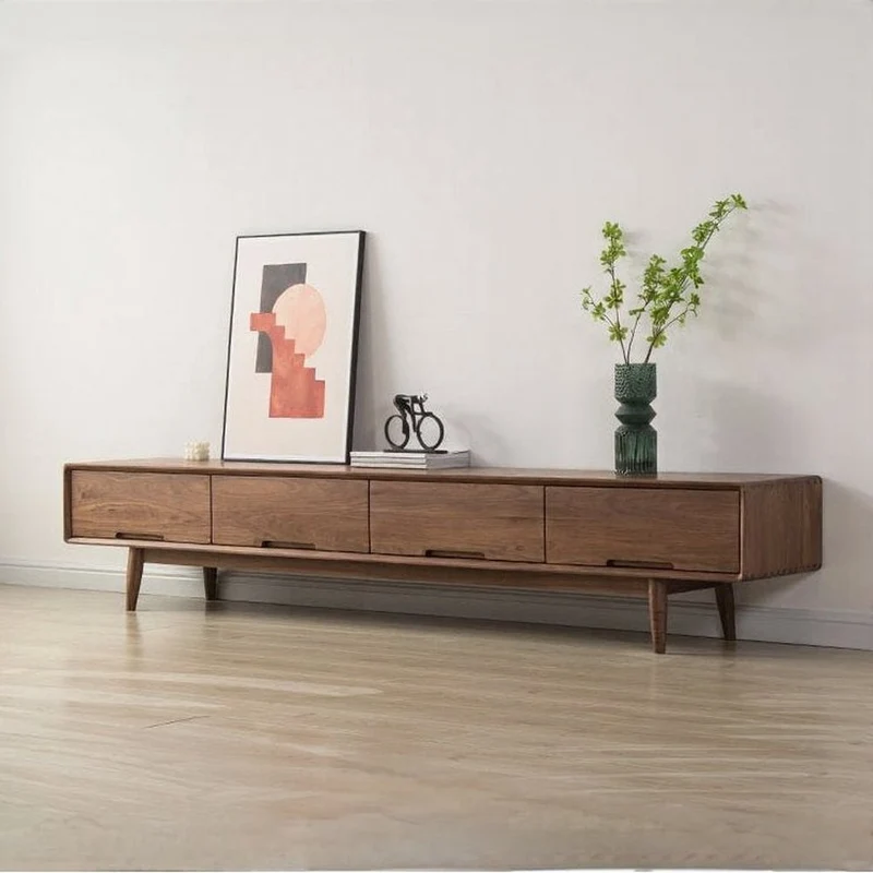 Urban Chic Black Walnut Wood Media Unit
