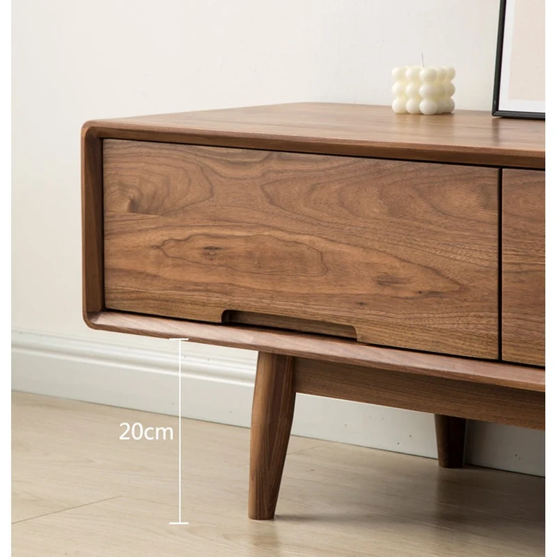 Urban Chic Black Walnut Wood Media Unit