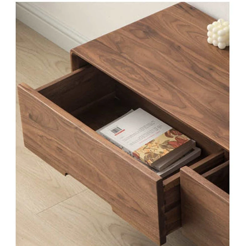 Urban Chic Black Walnut Wood Media Unit