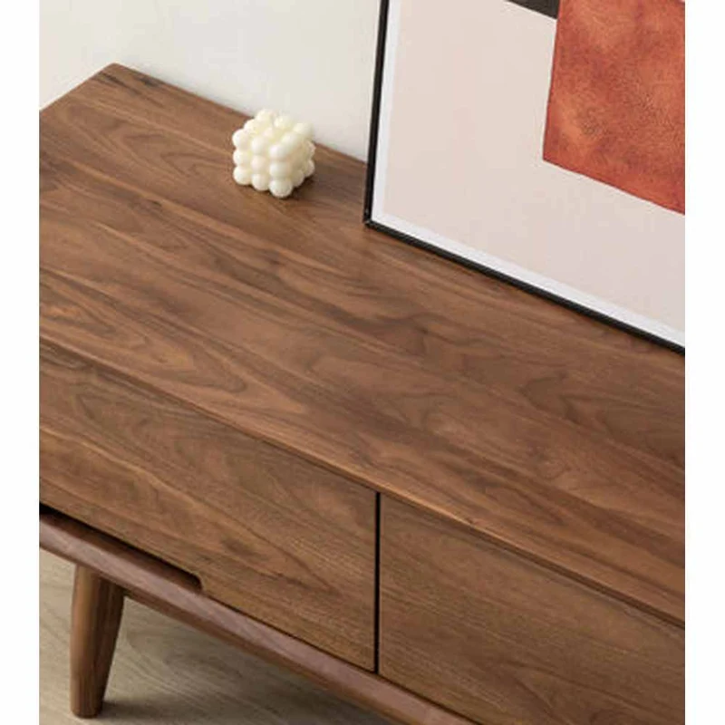 Urban Chic Black Walnut Wood Media Unit