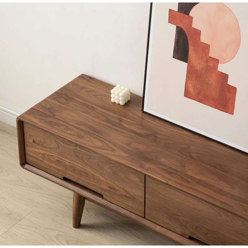 Urban Chic Black Walnut Wood Media Unit