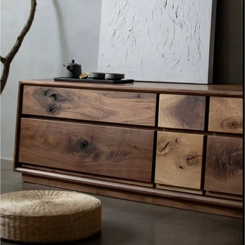Impact Dual Oak and Walnut wood TV Stand