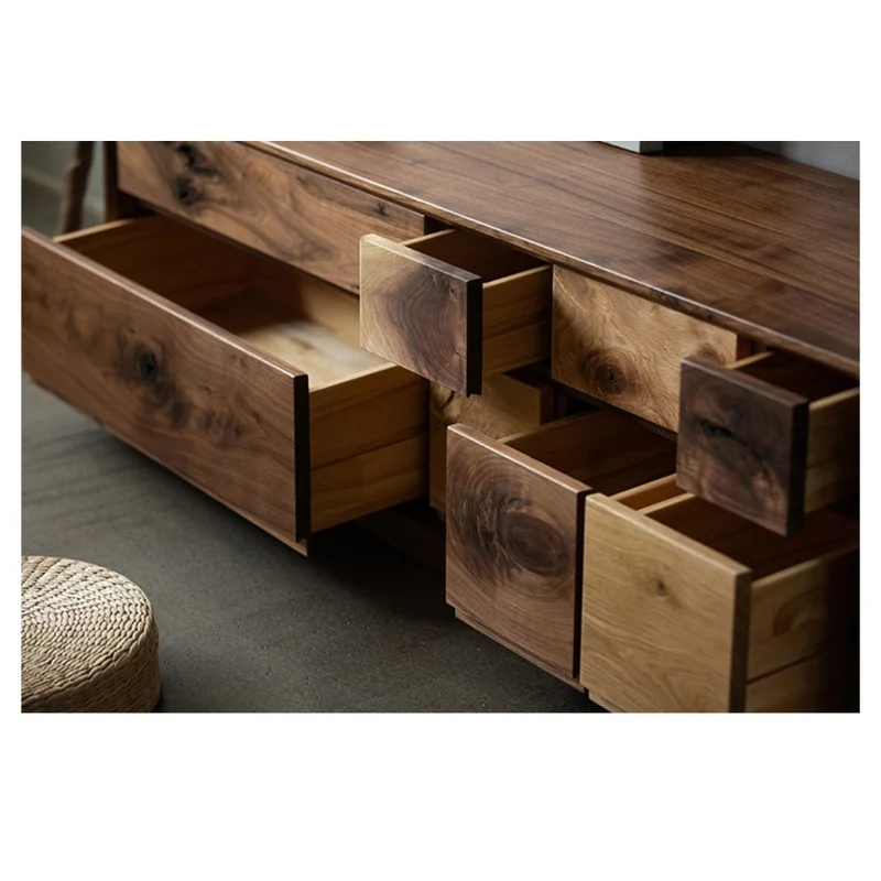 Impact Dual Oak and Walnut wood TV Stand