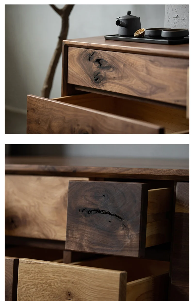Impact Dual Oak and Walnut wood TV Stand