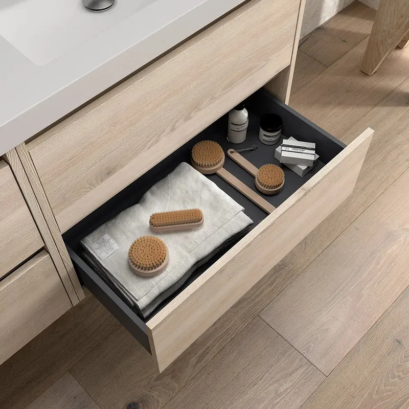 Mueble de Baño 2 Cajones Salgar Noja 60 cm Blanco