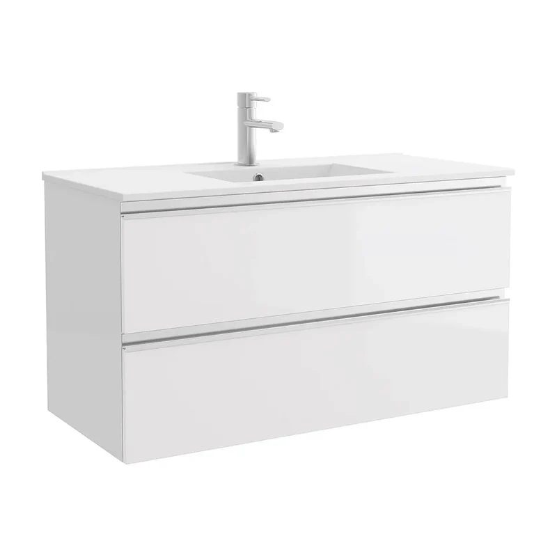 Mueble de Baño con Lavabo y 2 Cajones Salgar Spirit 100 cm