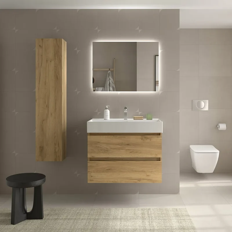Mueble de Baño con Lavabo Salgar Bequia 80 cm
