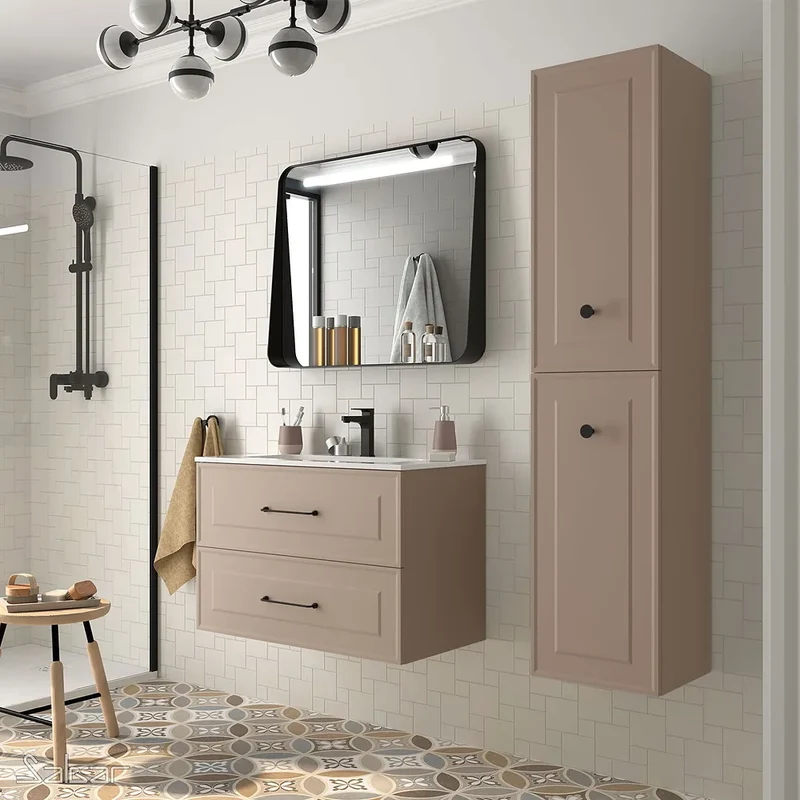 Mueble de Baño 2 Cajones Salgar Renoir 80 cm