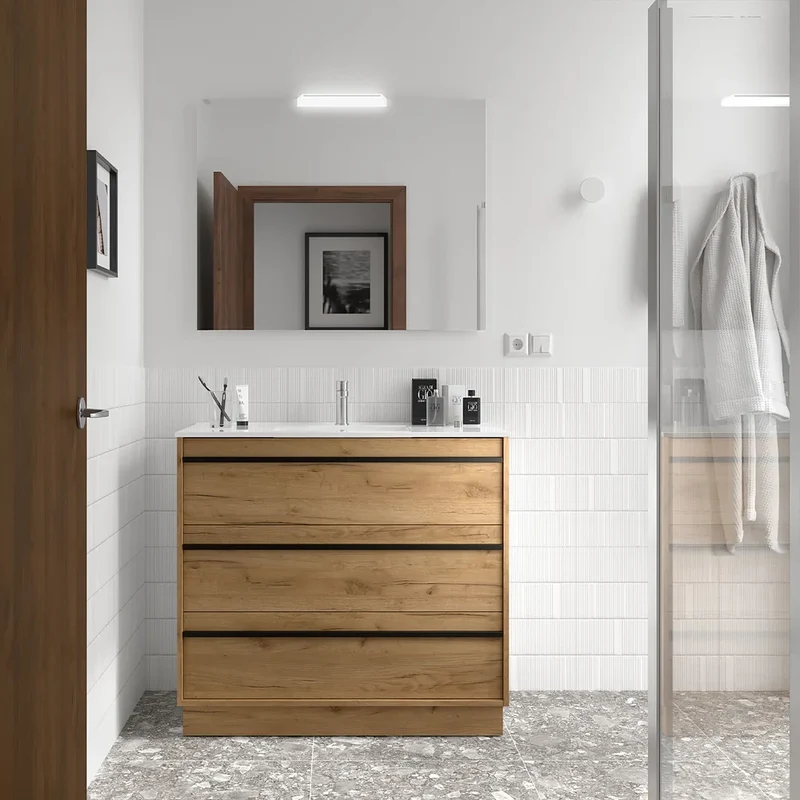 Mueble de Baño con Lavabo y 3 Cajones Salgar Attila