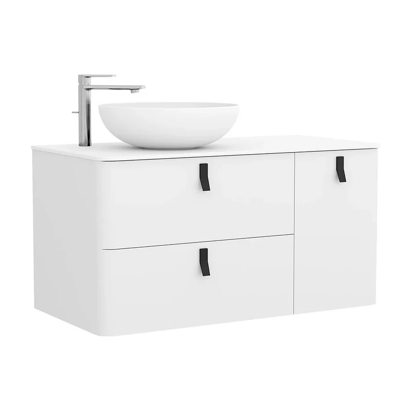 Mueble de Baño Lavabo sobre Encimera Salgar Uniiq 120 cm Blanco Mate
