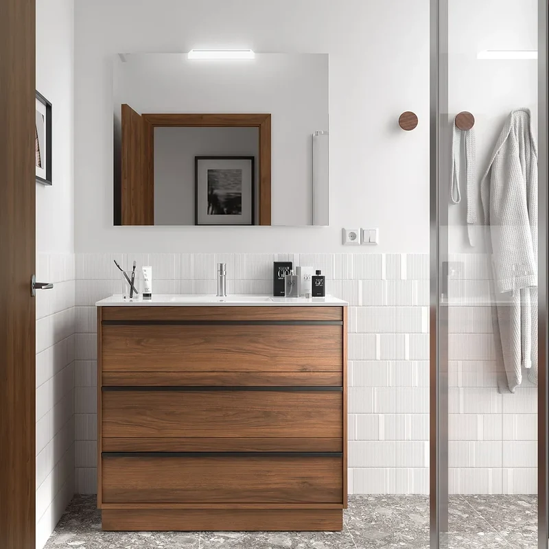 Mueble de Baño con Lavabo y 3 Cajones Salgar Attila