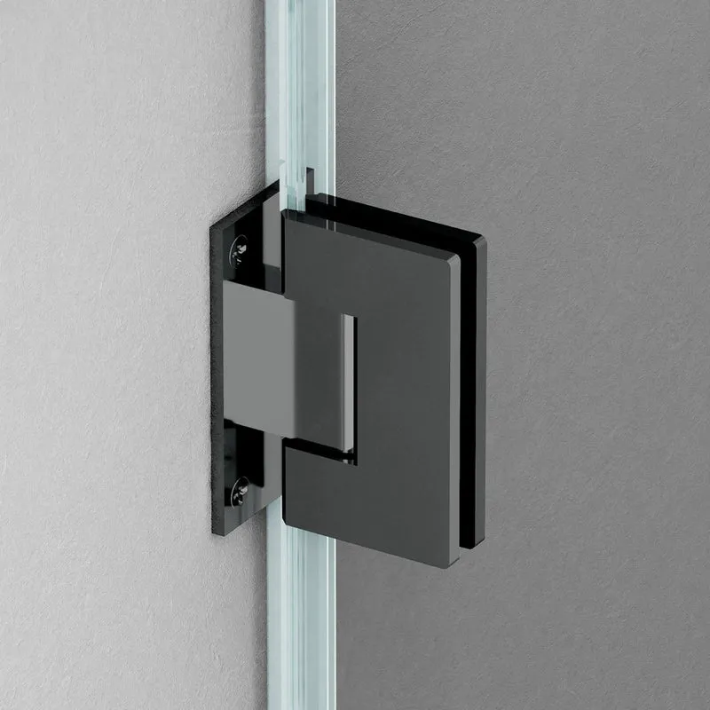 Mampara Angular MUXIA Movilidad Reducida de Becrisa | 1 Puerta Partida + Lateral Fijo