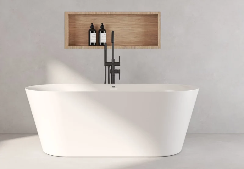 Bañera Oval en Isla VAN de Baños 10. Acrílica de 150, 160 y 170 cm