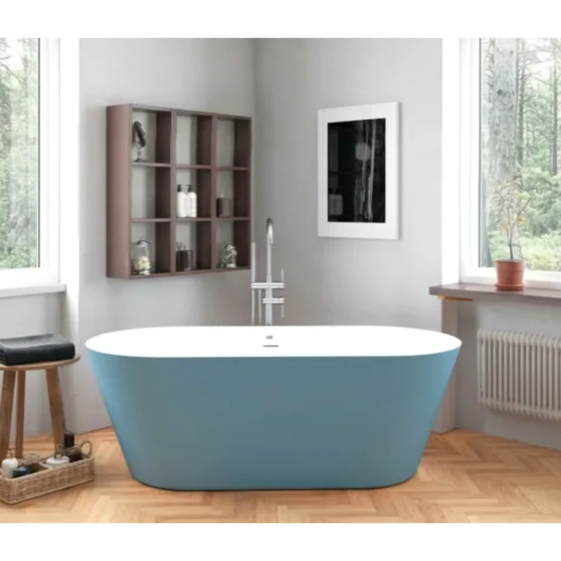 Bañera Oval en Isla VAN de Baños 10. Acrílica de 150, 160 y 170 cm