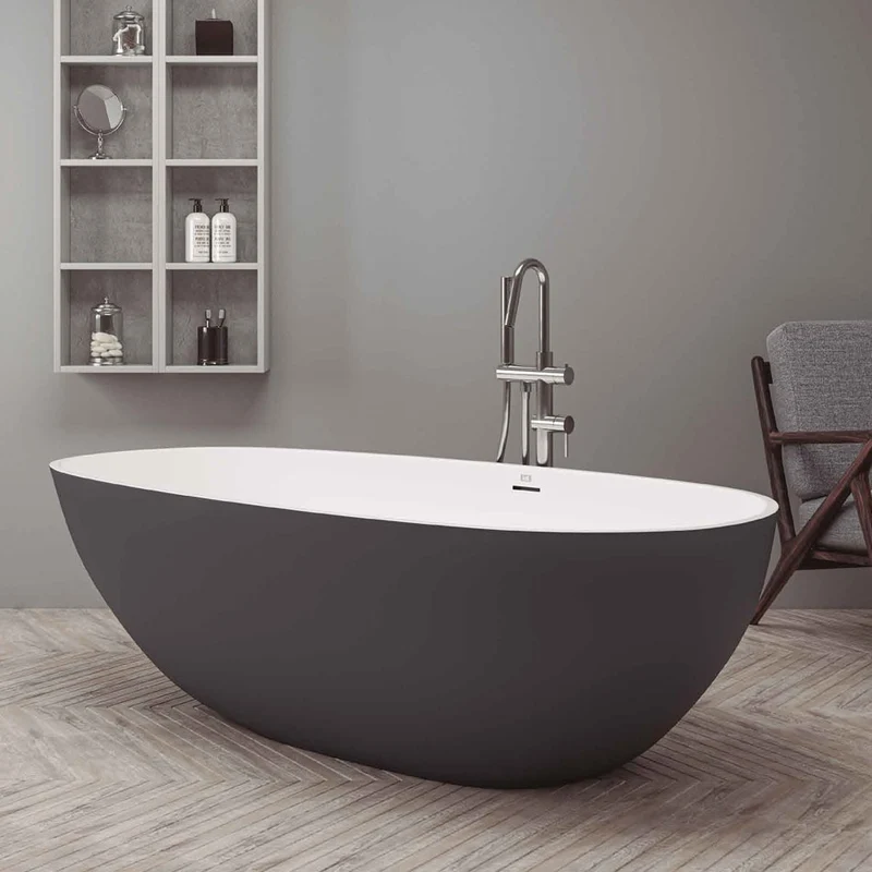 Bañera Exenta TAY en SolidSurface de Baños 10. 185X85x55 cm