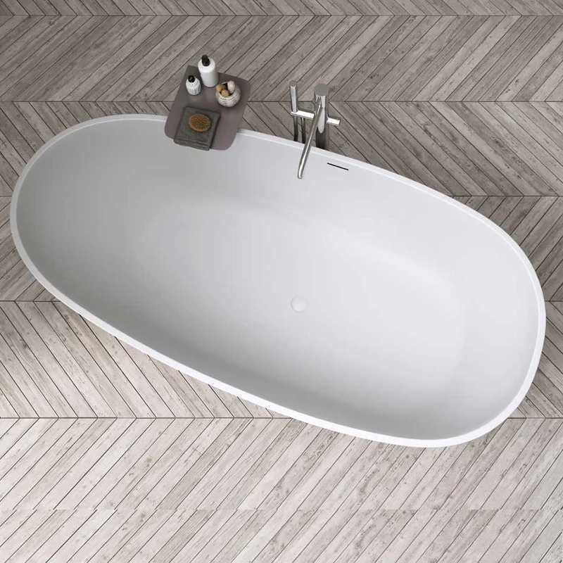 Bañera Exenta TAY en SolidSurface de Baños 10. 185X85x55 cm