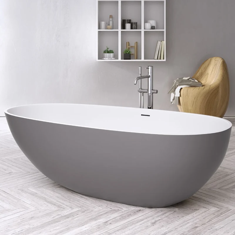 Bañera Exenta TAY en SolidSurface de Baños 10. 185X85x55 cm