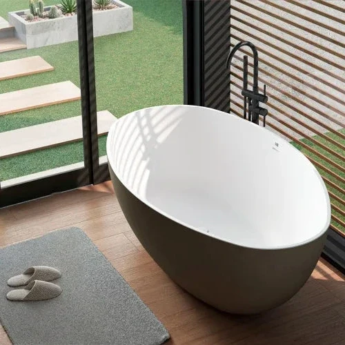 Bañera Exenta TAY en SolidSurface de Baños 10. 185X85x55 cm