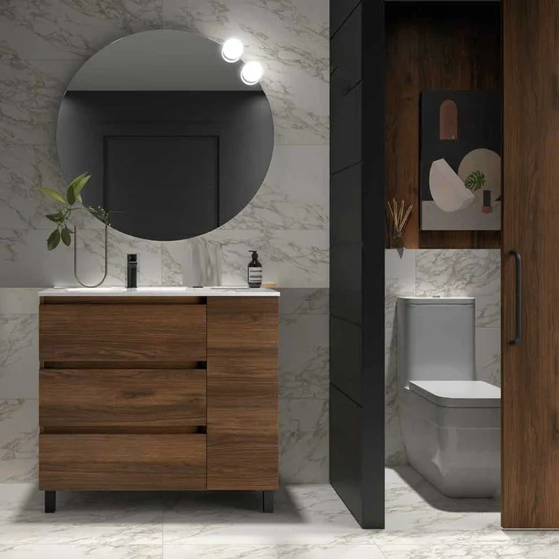 Mueble modular SPIRIT de Salgar, 3 cajones + 1 módulo alto de 30 cm | Cajones Grass V8