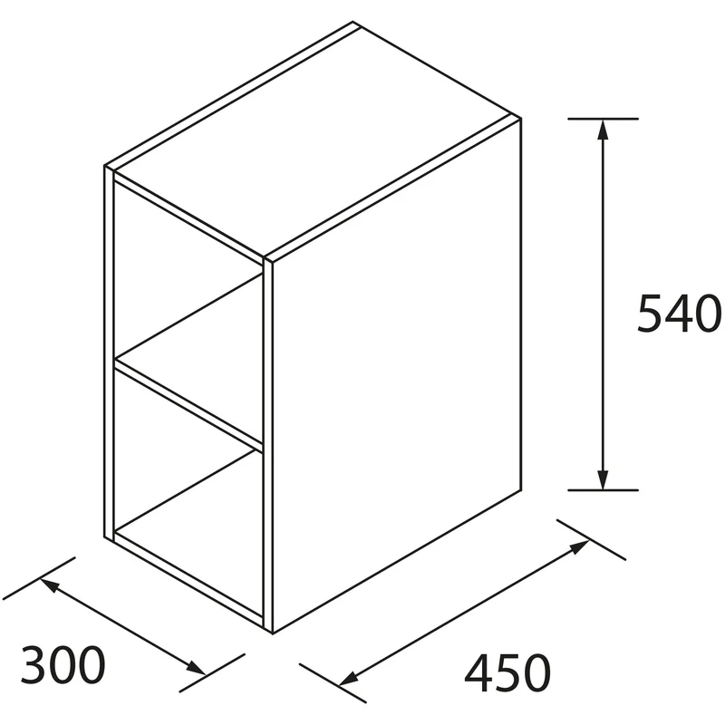 Mueble de Baño MODULAR SPIRIT Salgar | Mueble Suspendido con 2 Cajones y 2 Módulos de 30 cm
